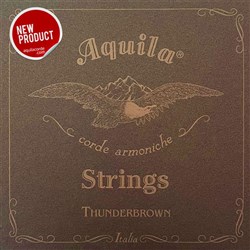 Aquila 165U-2 Thunderbrown 4-String Bass Ukulele Set - GDAE Tuning
