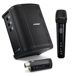 Bose S1 Pro+ Wireless Pack w/ XLR Transmitter & Sontronics Solo Microphone