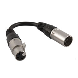 Chauvet DJ DMX3F5M 3-Pin to 5-Pin DMX Converter Cable