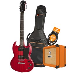 Epiphone SG Special VE Electric Guitar Pack w/ Orange Crush 12 & Accesories (Cherry)