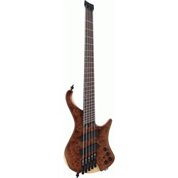 Ibanez EHB1265MS NML Headless 5-String Electric Bass inc Gig Bag (Natural Mocha Low Gloss)