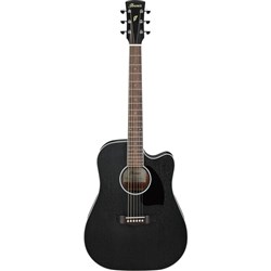 Ibanez PF16MWCEWK Electro Acoustic Guitar (Weathered Black Open Pore)