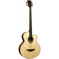 Lag T177BCE Acoustic Bass Guitar w/ Pickup & Cutaway (Natural)