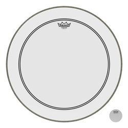 Remo P3-1222-C2 Powerstroke 3 Smooth White with Impact Patch, 22"