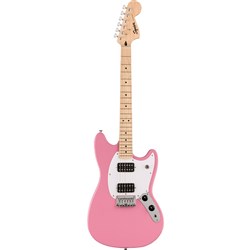 Squier Sonic Mustang HH Maple Fingerboard White Pickguard (Flash Pink)