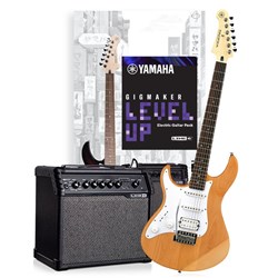 Yamaha Gigmaker Level Up Electric Guitar Pack Left-Hand (Yellow Natural Satin)