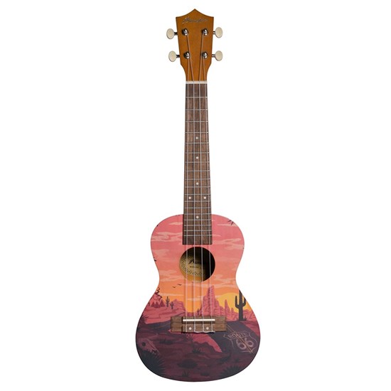 Bamboo Culture Line Sunset Concert Ukulele with Bag