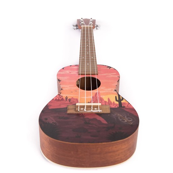 Bamboo Culture Line Sunset Concert Ukulele with Bag