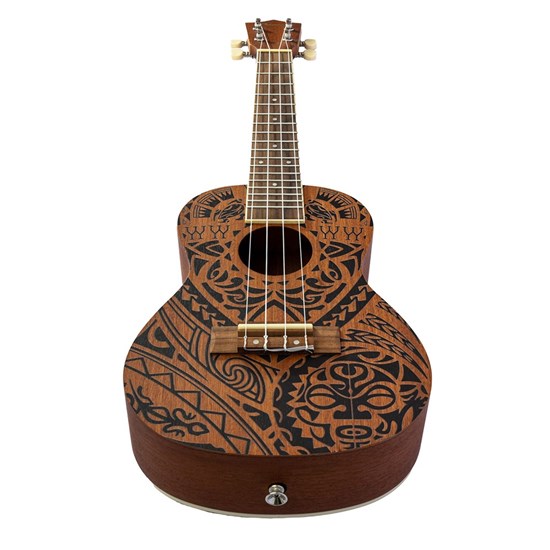 Bamboo Culture Line Tribal Concert Ukulele with Bag