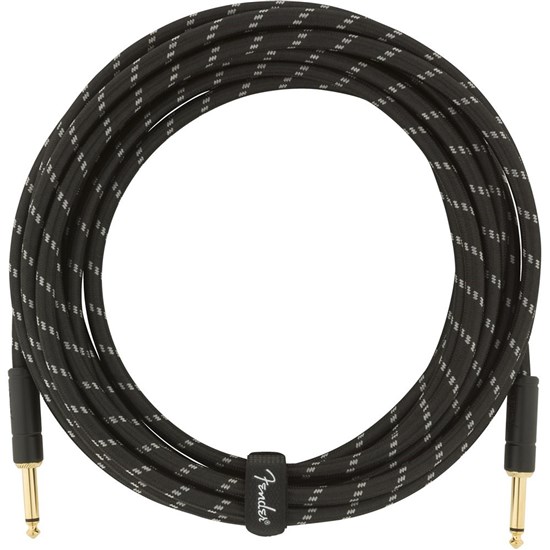 Fender Deluxe Series Instrument Cable - Straight / Straight 18.6' (Black Tweed)