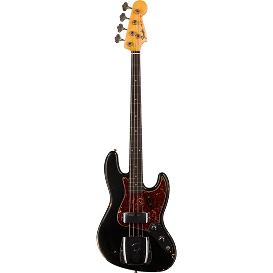 Fender Custom Shop '62 Jazz Bass Relic (Aged Black) inc Hard Case