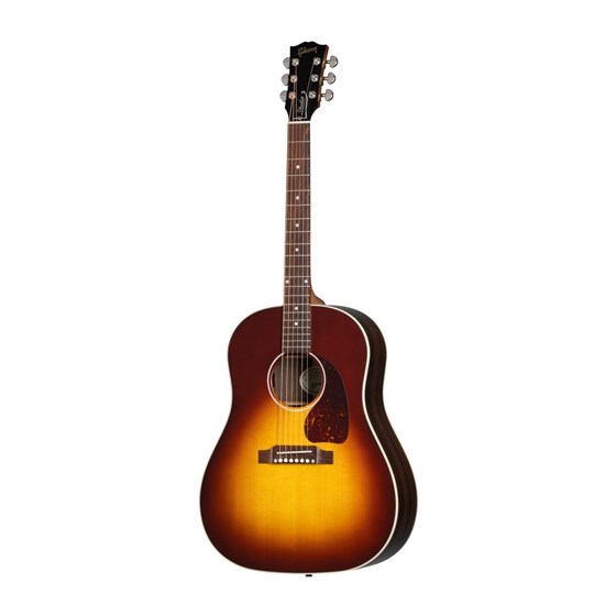 Gibson J-45 Studio Acoustic Guitar Rosewood Satin (Rosewood Burst) w/ Case