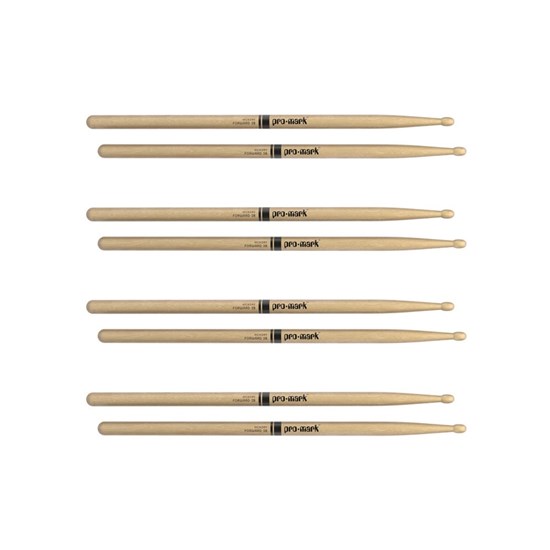 ProMark Classic Forward 2B Hickory Drumstick Oval Wood Tip 4-Pack