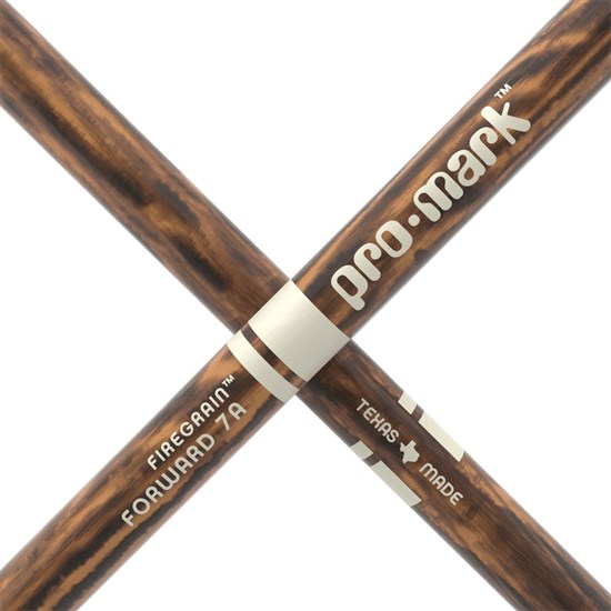 ProMark Classic Forward 7A FireGrain Hickory Drumstick Oval Wood Tip