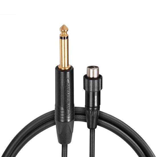 Shure WA305 4-Pin Mini TA4(F) to TS Instrument Cable for Body-Pack Transmitters (3ft)