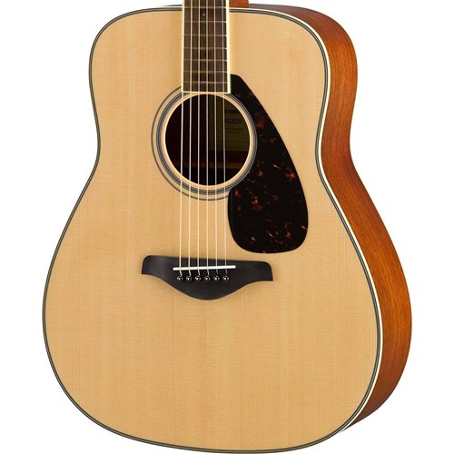 Yamaha FG820 Acoustic Dreadnought Solid Spruce Top (Natural)
