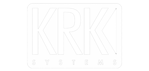 White KRK logo