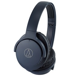 Audio Technica ATH ANC500BT Wireless Active Noise Cancelling Headphones (Navy)