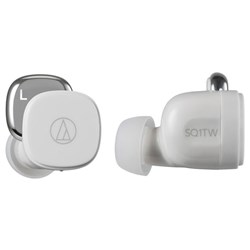 Audio Technica ATH-SQ1TW Truly Wireless In-Ear Headphones (White)