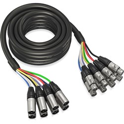 Behringer GMX-500 Gold Performance 8-Way Multicore Cable w/ XLR Connectors (5m)
