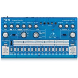 Behringer RD6 Classic 606 Analog Drum Machine w/ 16 Step Sequencer (Blueberry)