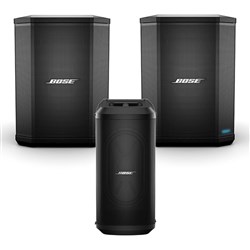 Bose S1 Pro Pack w/ Pair of S1 Pro Battery Powered Speakers & SUB1 Subwoofer