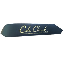 Cole Clark Leather Guitar Strap (Black/Gold)