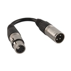 Chauvet DJ DMX5F 5-Pin to 3-Pin DMX Converter Cable 3m