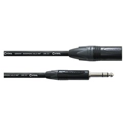 Cordial Select NEUTRIK XLR Male to 1/4" TRS Cable Black (10m)