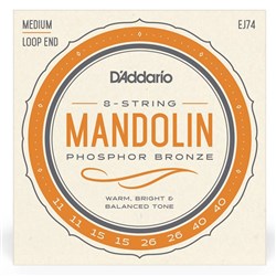 D'Addario EJ67 Mandolin Strings, Nickel, Medium, 11-39