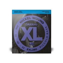 D'Addario EXL280 Nickel Wound Piccolo Bass Strings Long Scale (20-52)