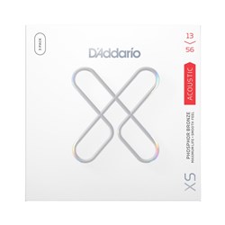D'Addario XS Coated Acoustic Phosphor Bronze Strings - Medium 3-Pack (13-56)
