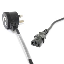 DL IEC Power Lead w/ Piggyback Plug (5m)