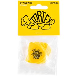 Dunlop Tortex Standard Guitar Pick 12-Pack - Yellow (.73mm)