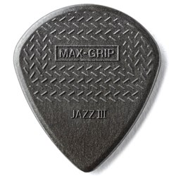 Dunlop Maxgrip Jazz III Guitar Pick 6-Pack - Carbon Fibre