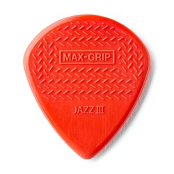 Dunlop Max Grip Jazz III Nylon Pick 6-Pack (Red)