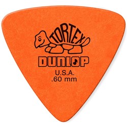 Dunlop Tortex Triangle Guitar Pick 6-Pack - Orange (.60mm)