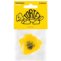 Dunlop Tortex Triangle Guitar Pick 6-Pack - Yellow (.73mm)