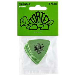 Dunlop Tortex Triangle Guitar Pick 6-Pack - Green (.88mm)