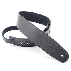 DSL CP25 Series Guitar Strap Black Suede Leather 2.5"