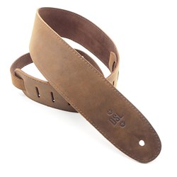 DSL CP25 Series Guitar Strap Brown Suede Leather 2.5"
