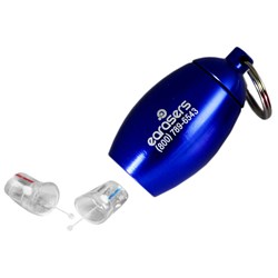 EARasers Musician's HiFi Earplugs w/ Keyring (Extra Small) (Blue Canister)