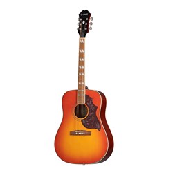 Epiphone Hummingbird Pro Acoustic Guitar w/ Solid Top & EEHBFCNH1 (Faded Cherry Burst)