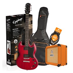 Epiphone SG Special Electric Guitar Pack w/ Orange Crush 12 & Accesories (Cherry)