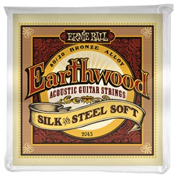 Ernie Ball Earthwood Silk & Steel Soft 80/20 Bronze Acoustic Strings - (11-52)