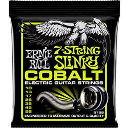 Ernie Ball 7-String Cobalt Regular Slinky Electric Guitar Strings - (10-56)