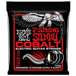 Ernie Ball 7-String Cobalt Skinny Top Heavy Bottom Slinky Electric Strings - (10-62)