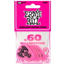 Ernie Ball .60mm Pink Everlast Picks 12-PACK