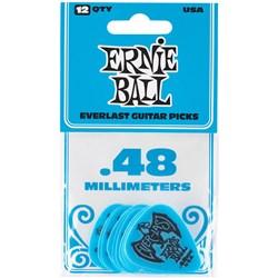Ernie Ball .48mm Blue Everlast Picks 12-PACK
