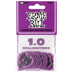 Ernie Ball 1.0 Purple Everlast Picks 12-PACK